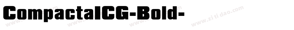 CompactaICG-Bold字体转换