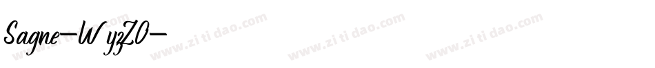 Sagne-WyzZO字体转换