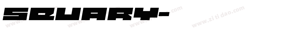 Squary字体转换