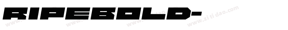 ripebold字体转换