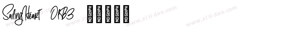 SailingHeart-OlB3字体转换