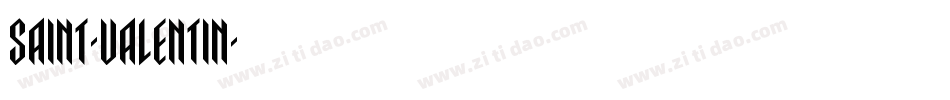 Saint-Valentin字体转换