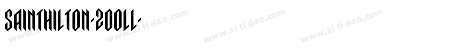 SaintHilton-2OOll字体转换