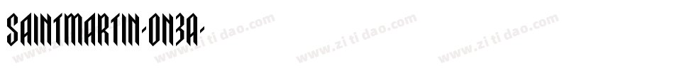 SaintMartin-on3A字体转换