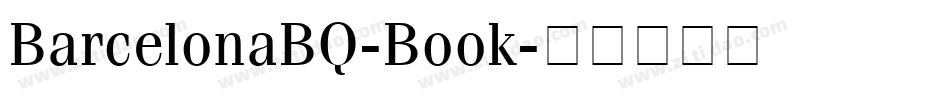 BarcelonaBQ-Book字体转换