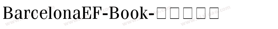 BarcelonaEF-Book字体转换