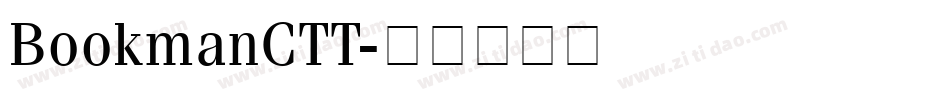 BookmanCTT字体转换