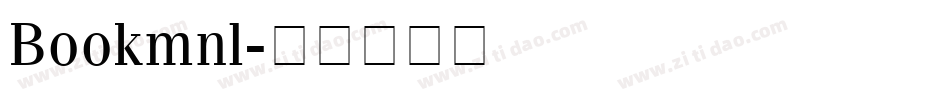 Bookmnl字体转换