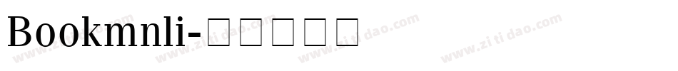 Bookmnli字体转换