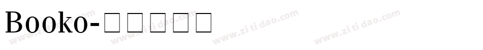 Booko字体转换