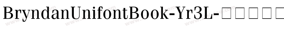 BryndanUnifontBook-Yr3L字体转换