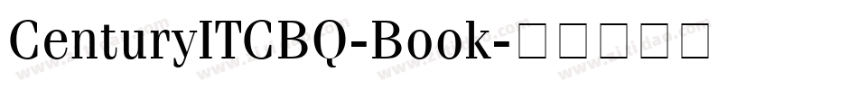 CenturyITCBQ-Book字体转换