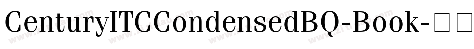 CenturyITCCondensedBQ-Book字体转换