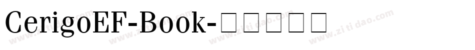 CerigoEF-Book字体转换