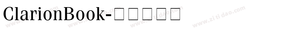 ClarionBook字体转换