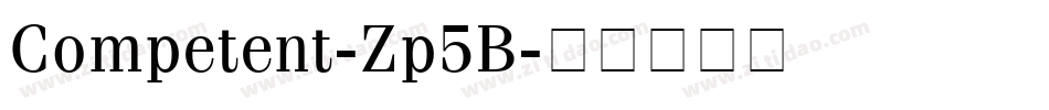 Competent-Zp5B字体转换
