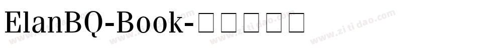 ElanBQ-Book字体转换