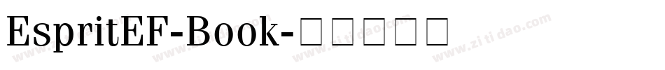 EspritEF-Book字体转换