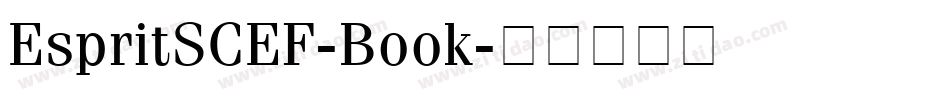 EspritSCEF-Book字体转换