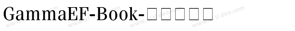 GammaEF-Book字体转换