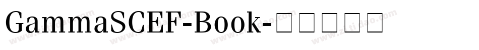 GammaSCEF-Book字体转换