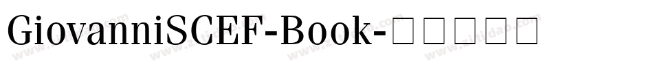 GiovanniSCEF-Book字体转换