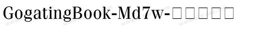 GogatingBook-Md7w字体转换