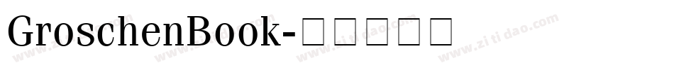 GroschenBook字体转换