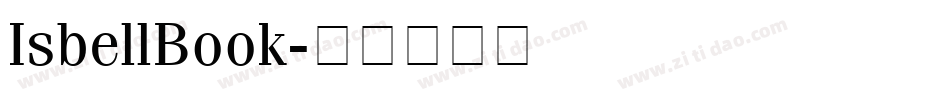 IsbellBook字体转换