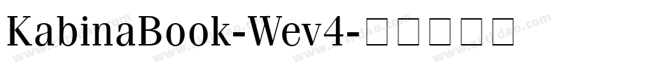KabinaBook-Wev4字体转换