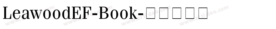 LeawoodEF-Book字体转换
