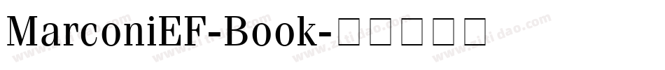 MarconiEF-Book字体转换