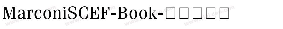 MarconiSCEF-Book字体转换