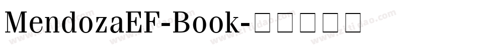 MendozaEF-Book字体转换