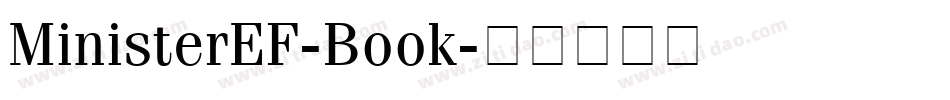 MinisterEF-Book字体转换