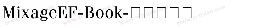 MixageEF-Book字体转换