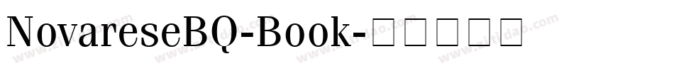 NovareseBQ-Book字体转换