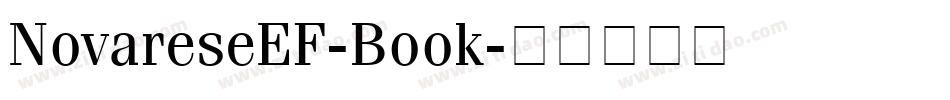 NovareseEF-Book字体转换
