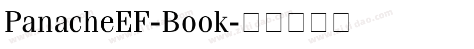 PanacheEF-Book字体转换