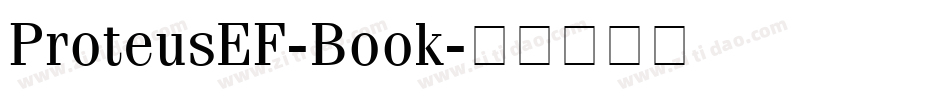 ProteusEF-Book字体转换