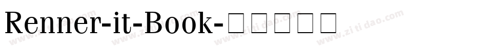 Renner-it-Book字体转换