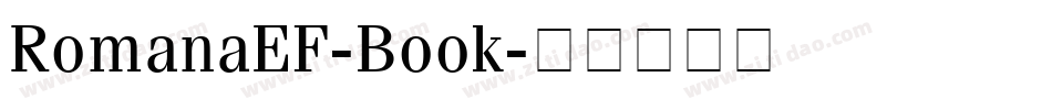 RomanaEF-Book字体转换