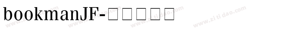 bookmanJF字体转换