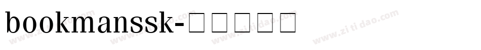 bookmanssk字体转换