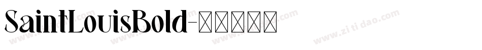 SaintLouisBold字体转换