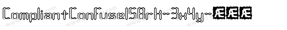 CompliantConfuse1SBrk-3x4y字体转换