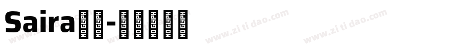 Saira字体字体转换