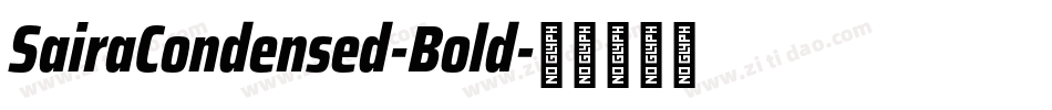 SairaCondensed-Bold字体转换