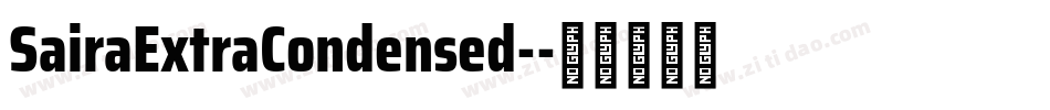 SairaExtraCondensed-字体转换