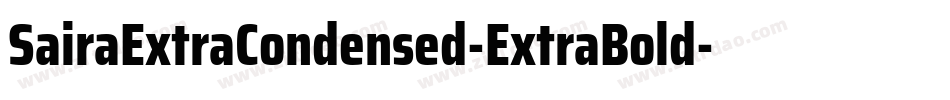 SairaExtraCondensed-ExtraBold字体转换